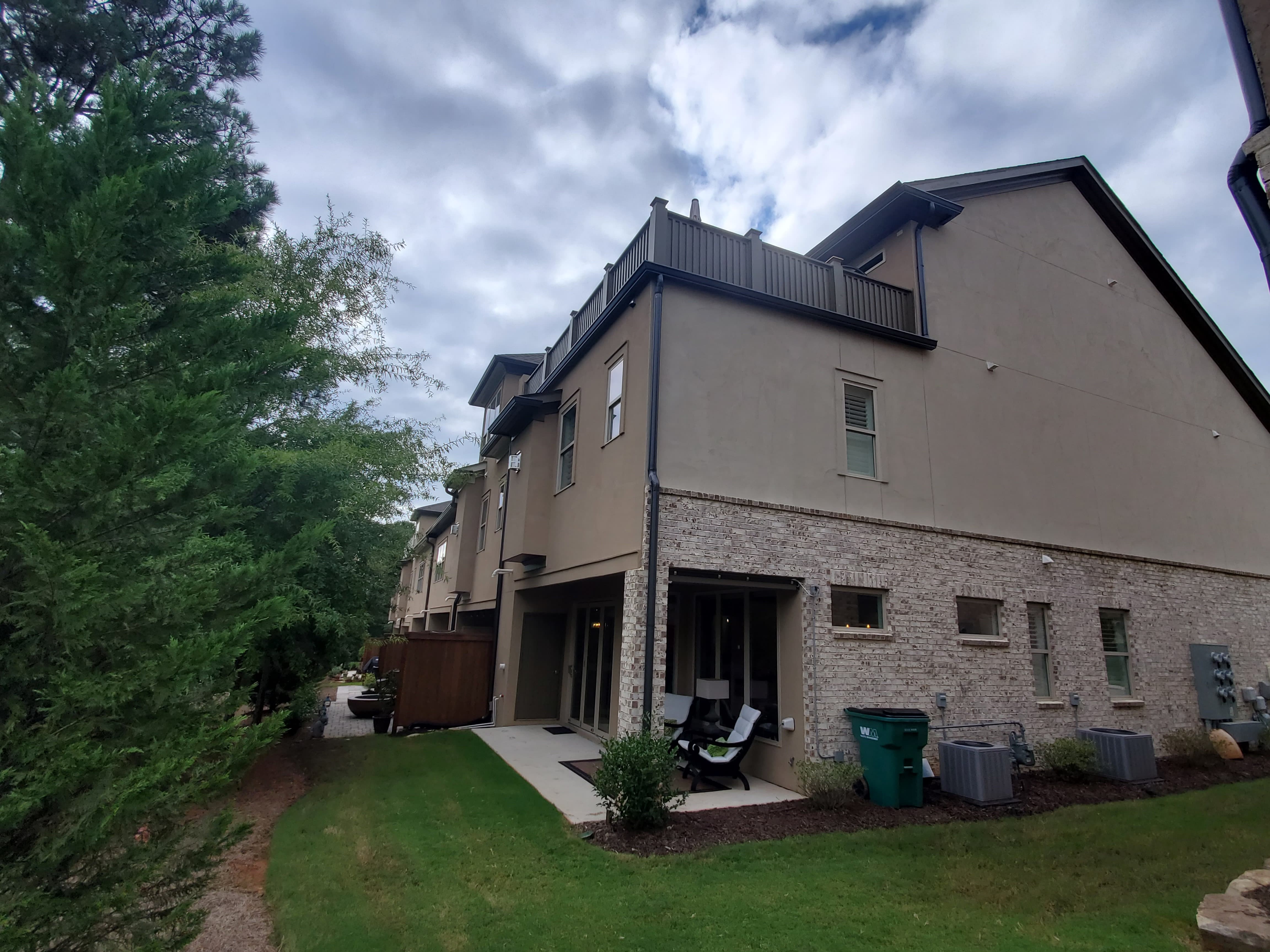 Stucco after completion