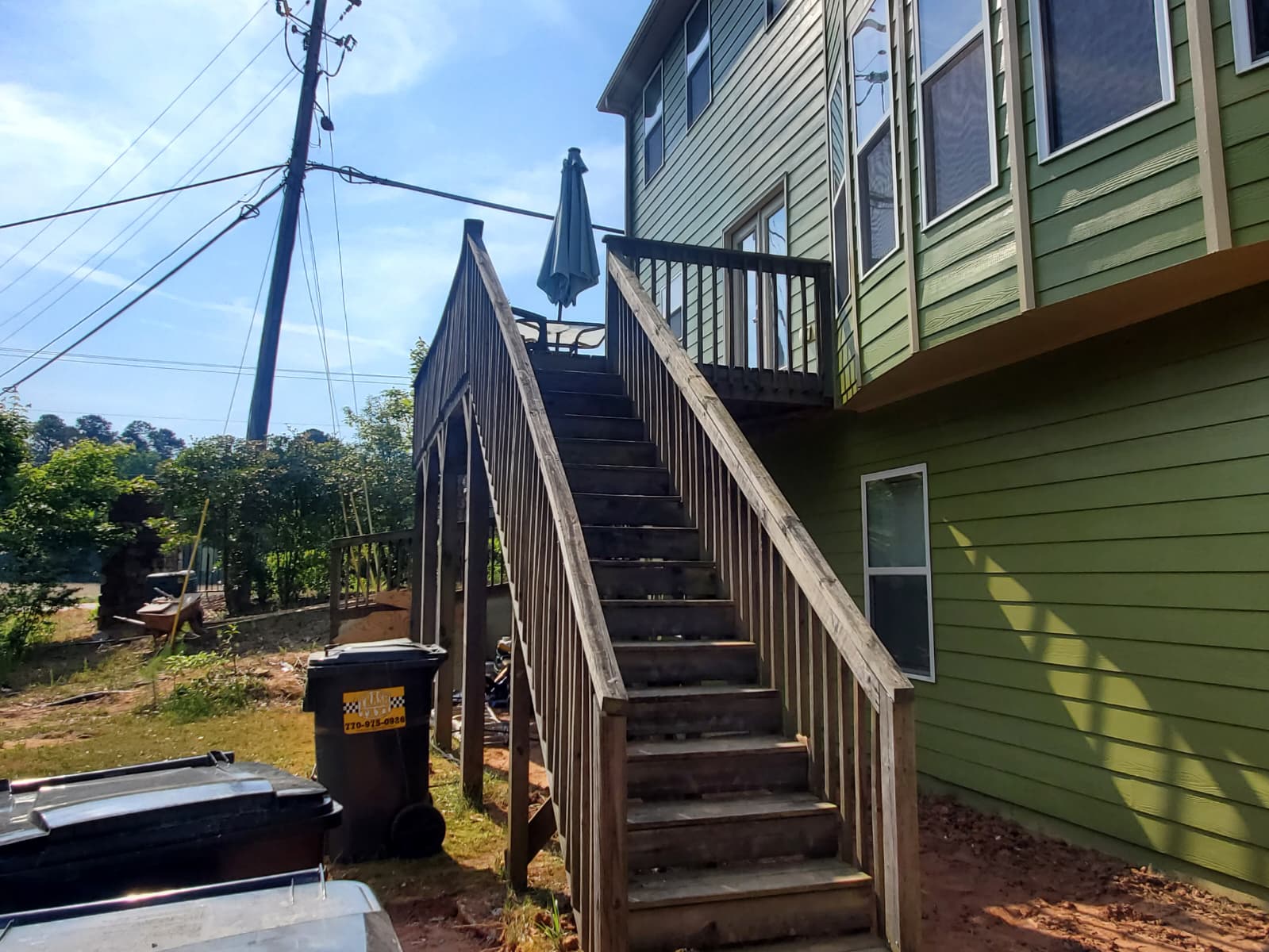 Concrete area before finishing